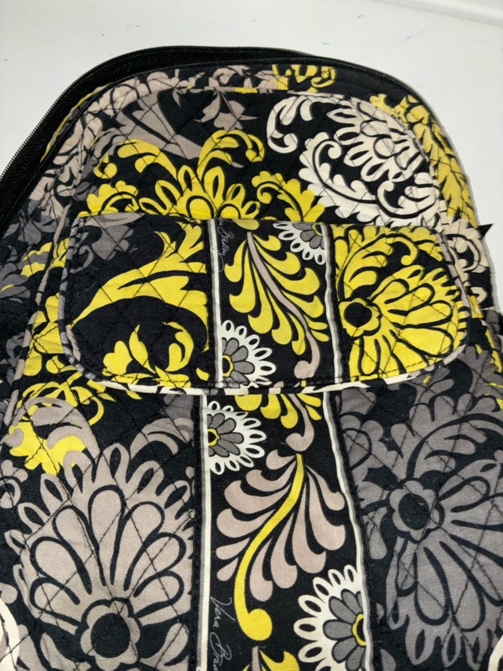 Vera Bradley-Women's Quilted Baroque Floral Print Small Backpack 12x10x3” - Picture 5 of 6